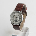 Mode quartz hommes montres import watch movement, montre arrière en acier inoxydable